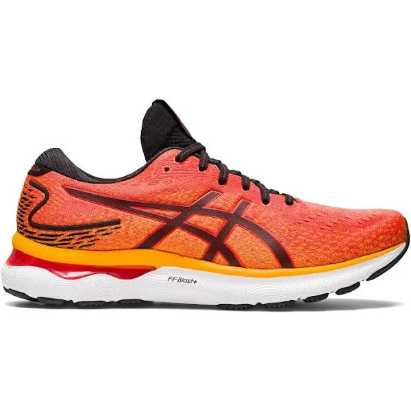 ASICS Men's GEL-Nimbus 24 - Running Shoes - Cherry Tomato/Black 11.5