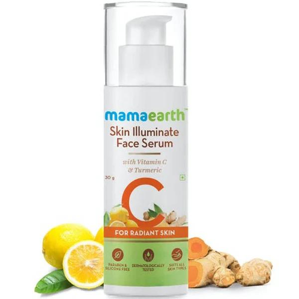 Mamaearth Skin Illuminate Face Serum with Vitamin C & Turmeric for Radiant Skin