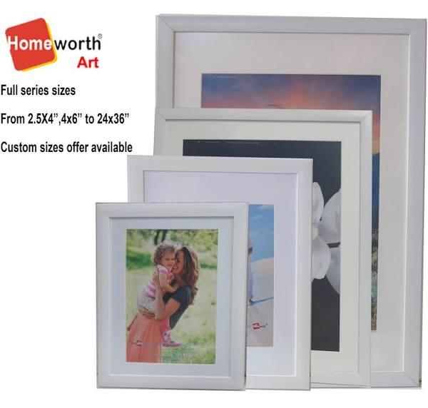 Homeworth Photo Frames Certificate Frames White Color Mat Boarder Window For Photo 20x24"