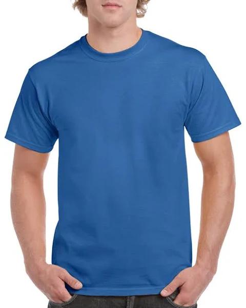 Gildan Mens Heavy Cotton Short Sleeve T-Shirt Royal L