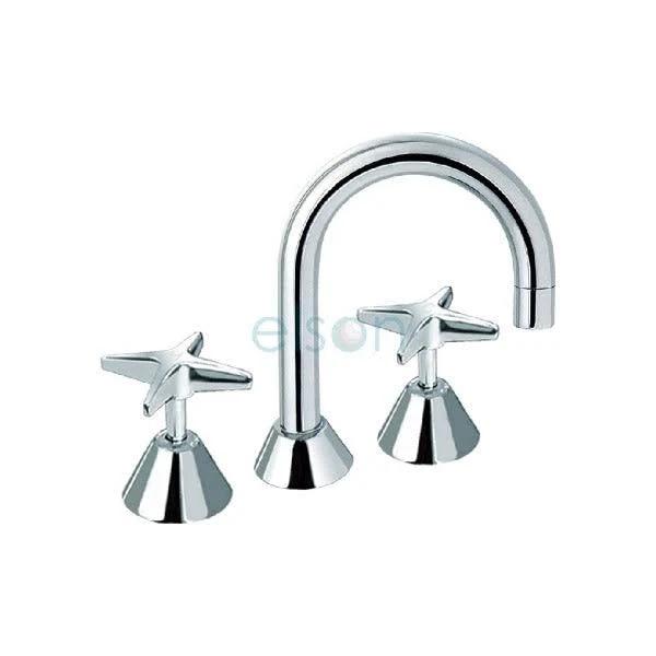 Elson Bathroom Basin Tap Chrome Henty Basin Set - Chrome