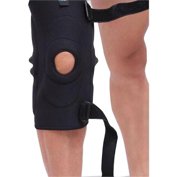 Double Metal Hinged Full Knee Support Brace Knee Protection Strap Sleeve Pad