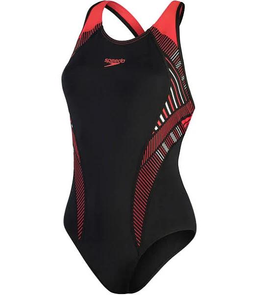 Speedo Placement Laneback Swimsuit Womens