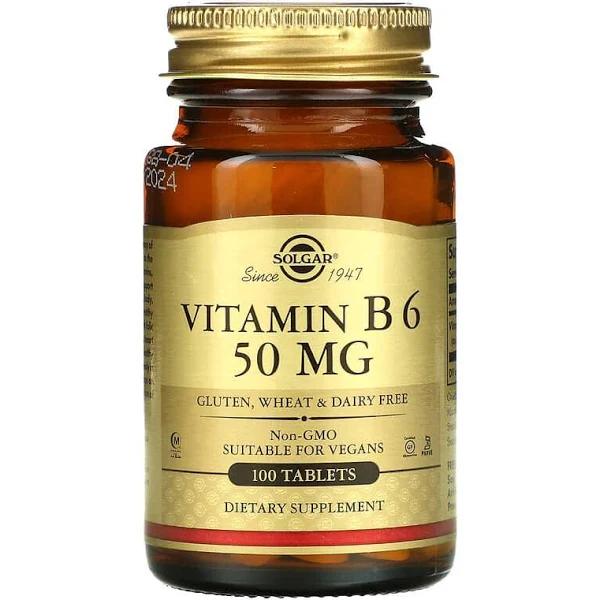 Solgar Vitamin B6 50 MG - 100 Tablets