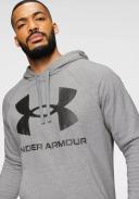 Under Armour Mens Rival Fleece Big Logo Hoodie Grey S