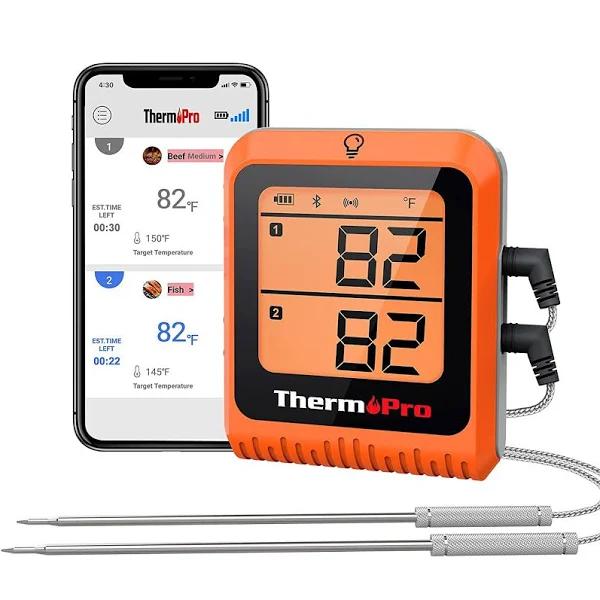 ThermoPro TP-25H2 Smart Bluetooth Meat Thermometer with Dual Probe