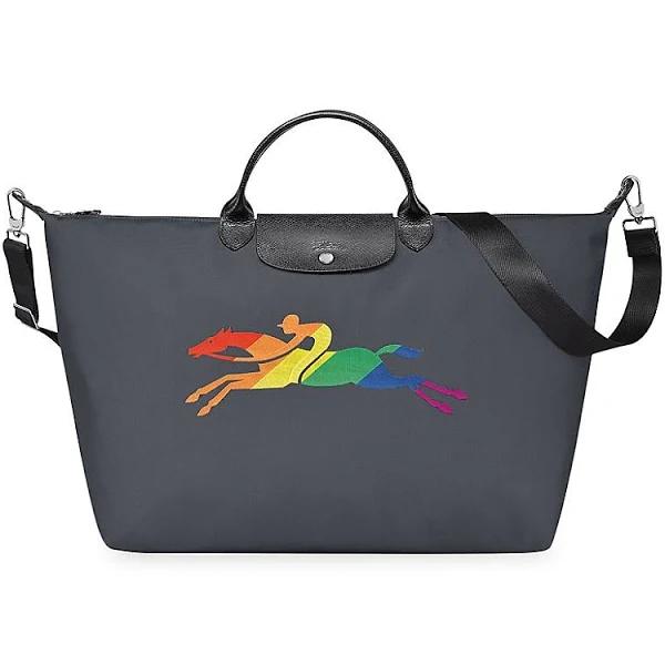 Longchamp Women's Large Le Pliage Rainbow Travel Bag - Gunmetal