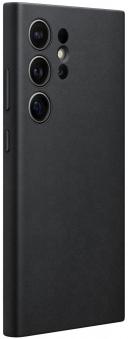 Samsung Faux Leather Case For Galaxy S24 Ultra (Black)