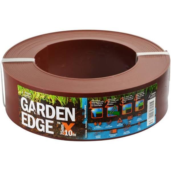 Icon Plastics 75mm x 10m Jarrah Garden Edge