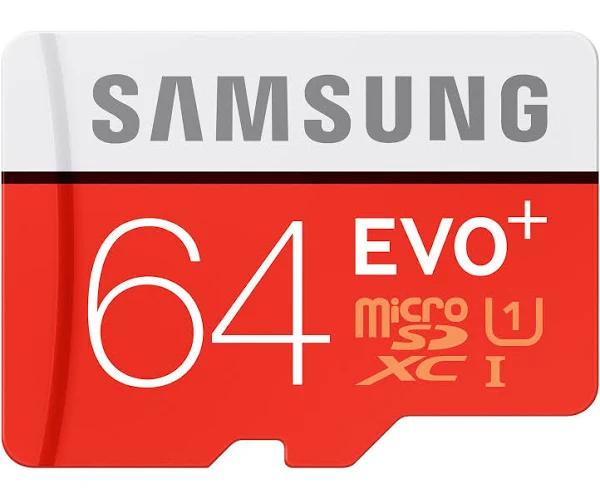 Samsung 64GB Evo Plus Class 10 80MB/s Micro SD TF Memory Card