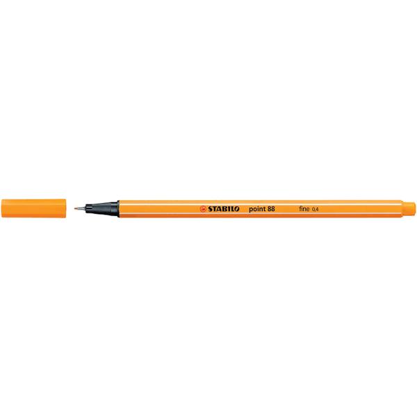 STABILO 88 Point Fineliner Pen Orange