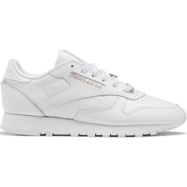 Reebok Womens Classic Leather - White / Quartz Metallic