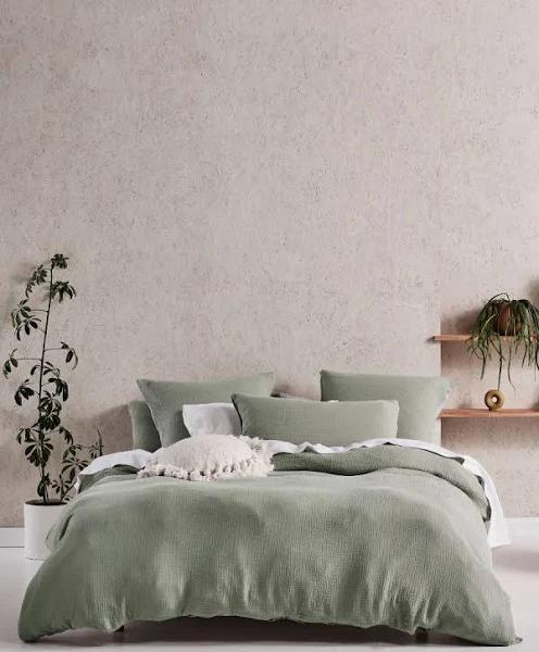 Linen House Elysian Quilt Cover Set (Sage) - Single