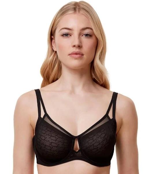 Triumph Signature Sheer Underwired Minimiser Bra - Black - 14E