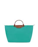 Longchamp Large Le Pliage Travel Bag Turquoise