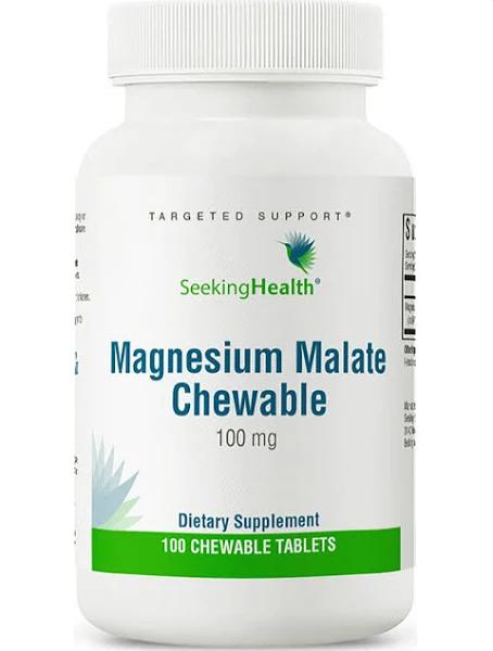 Seeking Health - Magnesium Malate Chewable - 100 Tablets