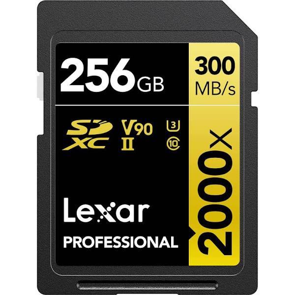 Lexar Professional 256GB 2000x SDXC Card UHS-II