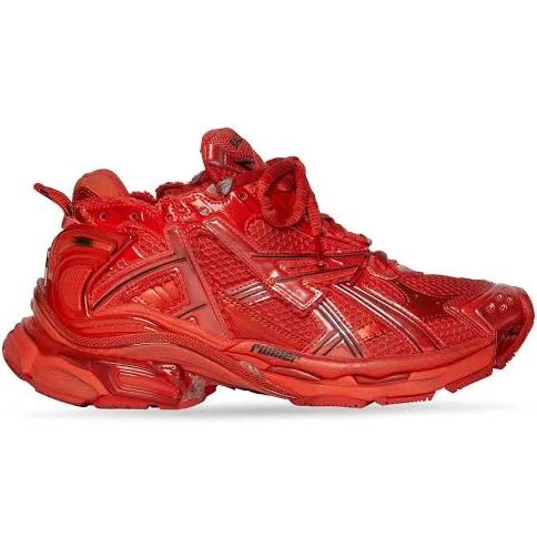 Balenciaga Men's Runner Sneaker - Red - Size 9