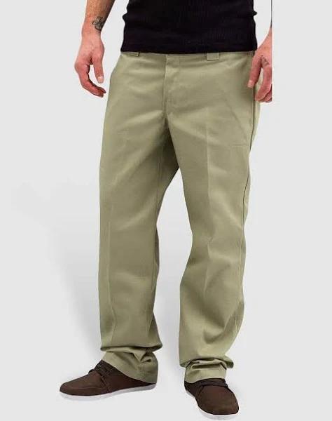 Dickies wp873 Slim Fit Straight Leg Work Pants - Khaki, 42