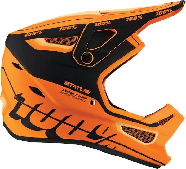 100 Percent Status Youth Helmet Topenga Orange/Black