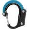 Heroclip Mini Hooked Carabiner, Black Blue