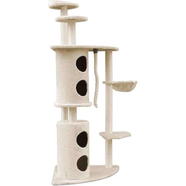 170cm XL Multi Level Cat Scratching Post Tree Post House Tower-Beige