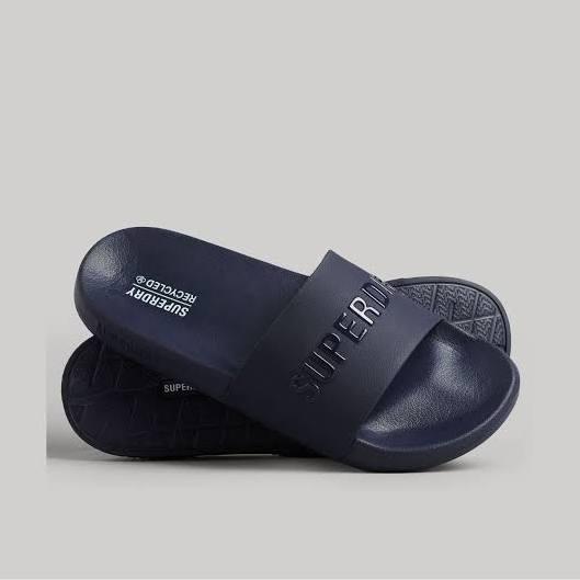 Superdry Code Logo Pool Sliders Navy/Navy/Navy S