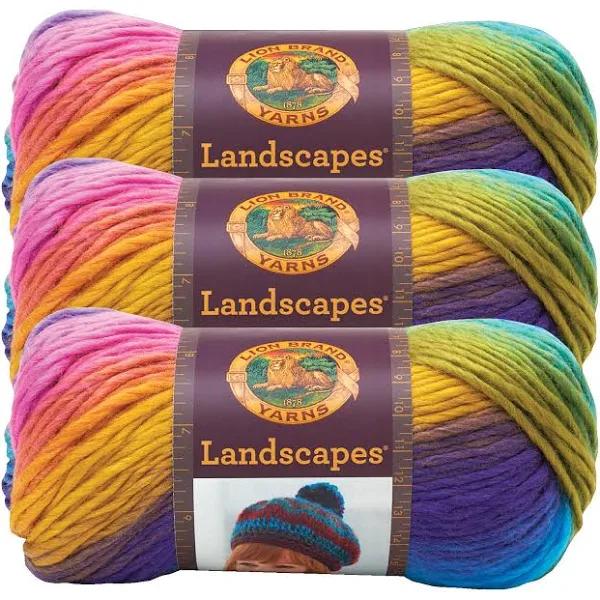 Bulk Buy: Lion Brand Landscapes Yarn (3-Pack) Boardwalk 545-201