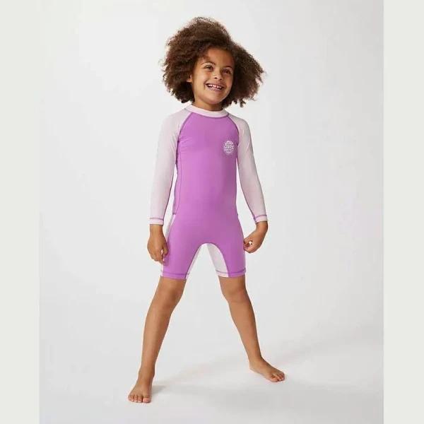 Toddler's Rip Curl Icons Warm Long Sleeve Surf Suit - Rashvest (Size: 3-4)