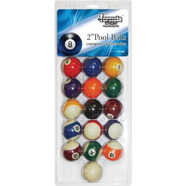 Formula Sports Pool Balls 2 Inch Blister Pack