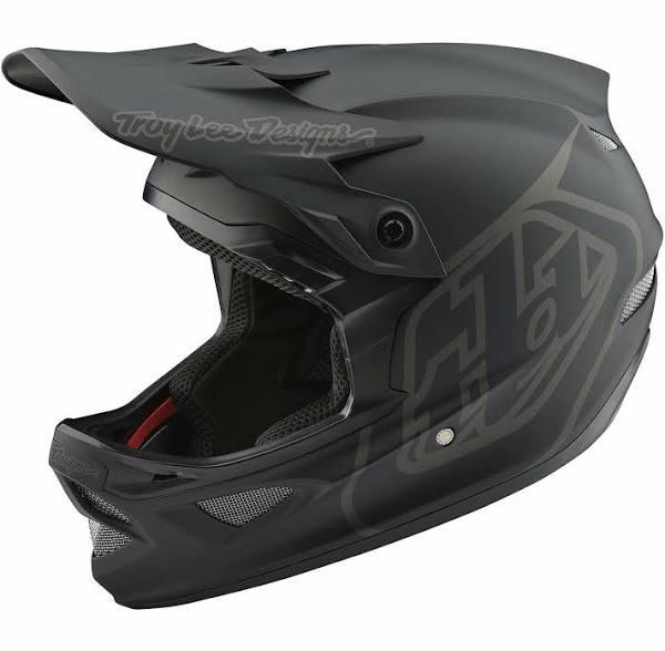 Troy Lee Designs D3 Fiberlite Factory Helmet Black - XL