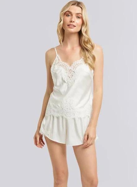 Sian Satin Cami Set - White M by Homebodii