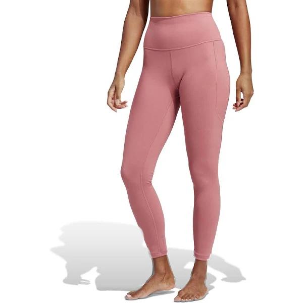 Adidas Performance - Women's Pink 7/8 Tights - Adidas Yoga Studio 7-8 Leggings - Size XL at The Iconic