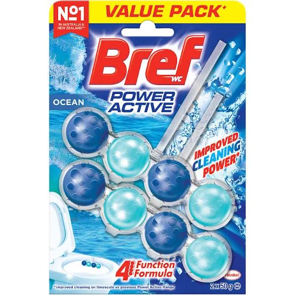 Bref Power Active Toilet Cleaner Block Ocean