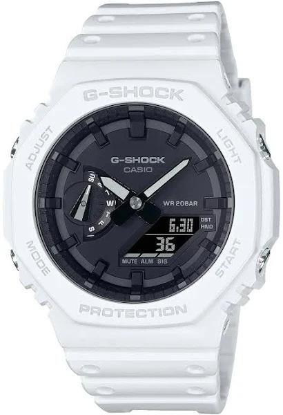 Casio G-Shock Carbon Core Guard Structure GA-2100-7AJF Men's White