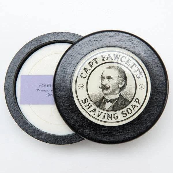 Captain Fawcett Shave Soap in Wooden Bowl 110g