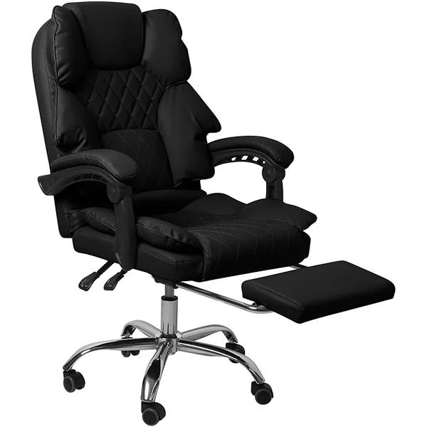 Levede Gaming Chair Office Computer Seat Racing PU Leather Executive Footrest