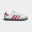 Adidas Samba OG, Footwear White / Beta Scarlett / Supplier Color