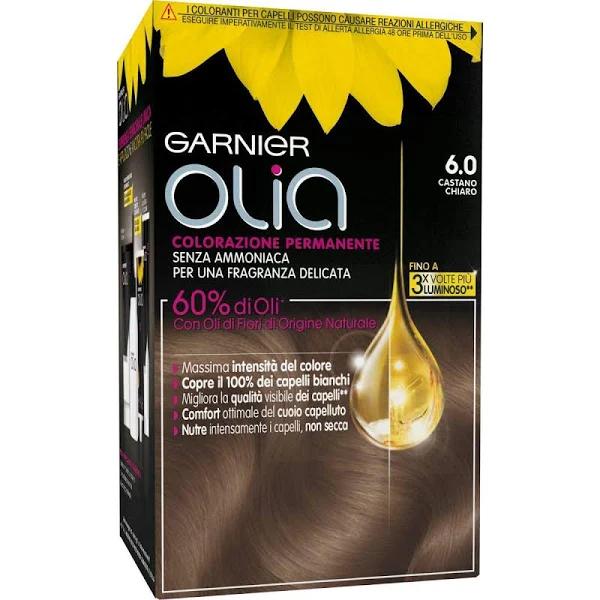 Garnier Olia Permanent Colouring and Bleaching 6.0 Castano Chiaro