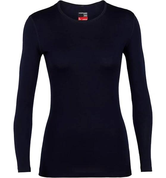 Icebreaker 260 Tech LS Crewe (Women's) Midnight Navy / M