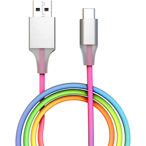 Laser Rainbow Type C to USB Cable 1m