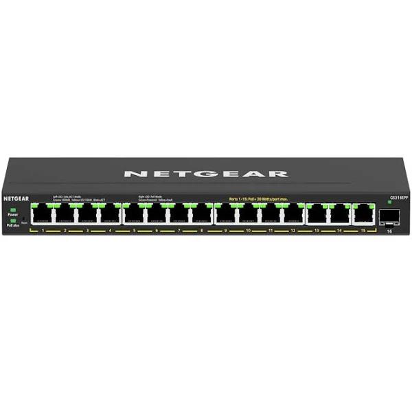 Netgear 16 Port PoE Gigabit Ethernet Plus Switch ( - GS316EPP-100AUS