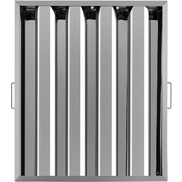 VEVOR Box of 6 Hood Filter/grease Baffle 20"W x 25"H Stainless Steel Commercial Range