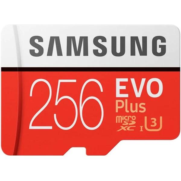 Micro SD Card 256GB Samsung Evo Plus Micro SDXC Class 10 Camera Memory 130MB/s