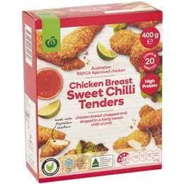 Woolworths Chicken Breast Sweet Chilli Tenders 400g