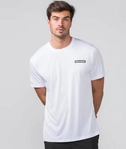 Muscle Nation Relaxed Active Tee - White L