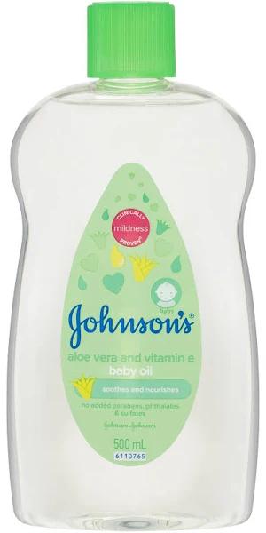 Johnson's Baby Oil with Aloe Vera & Vitamin E 500ml