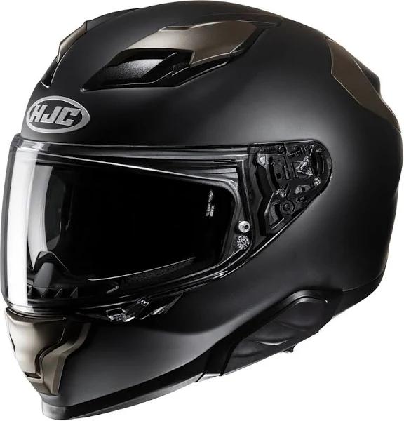 HJC F71 Solid Helmet, black-silver, Size L