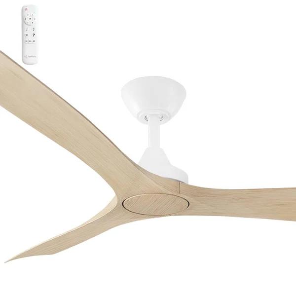 ThreeSixty 152cm White Motor Natural Spitfire DC 3 Blade Ceiling Fan