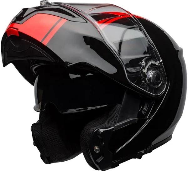 Bell SRT Modular Ribbon Helmet, black-red, Size 2XL